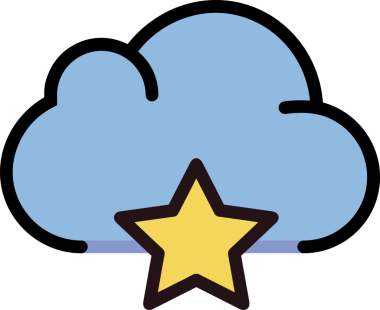 PNG biçiminde bulut simgesi şeffaf arkaplan biçiminde basit, web mobil uygulamaları için uygun minimal düz tasarım kullanıcı arayüzü hava durumu öngörüsü veri depolama ve dijital teknoloji projeleri