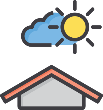 PNG biçiminde bulut simgesi şeffaf arkaplan biçiminde basit, web mobil uygulamaları için uygun minimal düz tasarım kullanıcı arayüzü hava durumu öngörüsü veri depolama ve dijital teknoloji projeleri