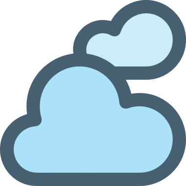 PNG biçiminde bulut simgesi şeffaf arkaplan biçiminde basit, web mobil uygulamaları için uygun minimal düz tasarım kullanıcı arayüzü hava durumu öngörüsü veri depolama ve dijital teknoloji projeleri