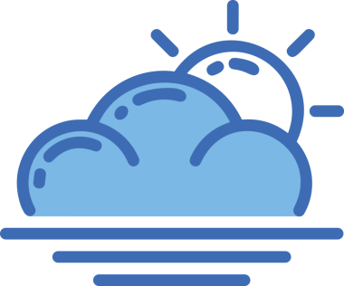 PNG biçiminde bulut simgesi şeffaf arkaplan biçiminde basit, web mobil uygulamaları için uygun minimal düz tasarım kullanıcı arayüzü hava durumu öngörüsü veri depolama ve dijital teknoloji projeleri