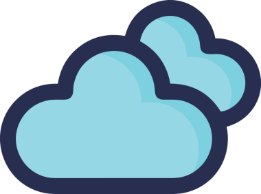 PNG biçiminde bulut simgesi şeffaf arkaplan biçiminde basit, web mobil uygulamaları için uygun minimal düz tasarım kullanıcı arayüzü hava durumu öngörüsü veri depolama ve dijital teknoloji projeleri