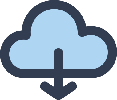 PNG biçiminde bulut simgesi şeffaf arkaplan biçiminde basit, web mobil uygulamaları için uygun minimal düz tasarım kullanıcı arayüzü hava durumu öngörüsü veri depolama ve dijital teknoloji projeleri