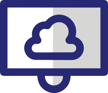 PNG biçiminde bulut simgesi şeffaf arkaplan biçiminde basit, web mobil uygulamaları için uygun minimal düz tasarım kullanıcı arayüzü hava durumu öngörüsü veri depolama ve dijital teknoloji projeleri