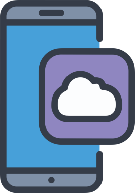 PNG biçiminde bulut simgesi şeffaf arkaplan biçiminde basit, web mobil uygulamaları için uygun minimal düz tasarım kullanıcı arayüzü hava durumu öngörüsü veri depolama ve dijital teknoloji projeleri