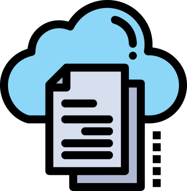 PNG biçiminde bulut simgesi şeffaf arkaplan biçiminde basit, web mobil uygulamaları için uygun minimal düz tasarım kullanıcı arayüzü hava durumu öngörüsü veri depolama ve dijital teknoloji projeleri