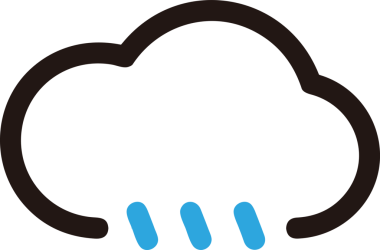 PNG biçiminde bulut simgesi şeffaf arkaplan biçiminde basit, web mobil uygulamaları için uygun minimal düz tasarım kullanıcı arayüzü hava durumu öngörüsü veri depolama ve dijital teknoloji projeleri