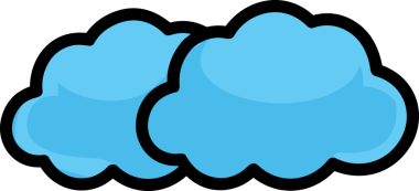 PNG biçiminde bulut simgesi şeffaf arkaplan biçiminde basit, web mobil uygulamaları için uygun minimal düz tasarım kullanıcı arayüzü hava durumu öngörüsü veri depolama ve dijital teknoloji projeleri