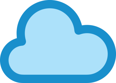 PNG biçiminde bulut simgesi şeffaf arkaplan biçiminde basit, web mobil uygulamaları için uygun minimal düz tasarım kullanıcı arayüzü hava durumu öngörüsü veri depolama ve dijital teknoloji projeleri