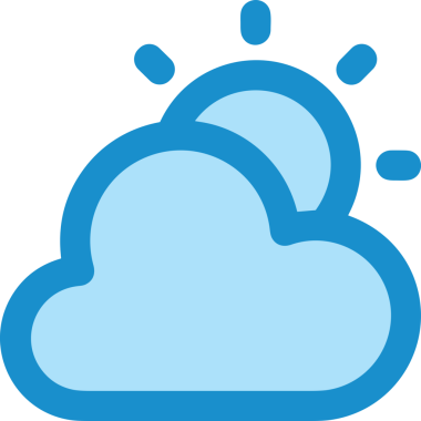PNG biçiminde bulut simgesi şeffaf arkaplan biçiminde basit, web mobil uygulamaları için uygun minimal düz tasarım kullanıcı arayüzü hava durumu öngörüsü veri depolama ve dijital teknoloji projeleri