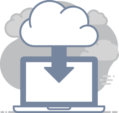 PNG biçiminde bulut simgesi şeffaf arkaplan biçiminde basit, web mobil uygulamaları için uygun minimal düz tasarım kullanıcı arayüzü hava durumu öngörüsü veri depolama ve dijital teknoloji projeleri