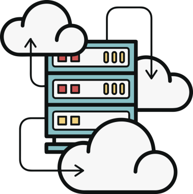 PNG biçiminde bulut simgesi şeffaf arkaplan biçiminde basit, web mobil uygulamaları için uygun minimal düz tasarım kullanıcı arayüzü hava durumu öngörüsü veri depolama ve dijital teknoloji projeleri