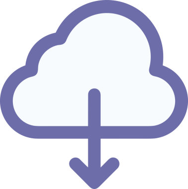 PNG biçiminde bulut simgesi şeffaf arkaplan biçiminde basit, web mobil uygulamaları için uygun minimal düz tasarım kullanıcı arayüzü hava durumu öngörüsü veri depolama ve dijital teknoloji projeleri