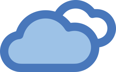 PNG biçiminde bulut simgesi şeffaf arkaplan biçiminde basit, web mobil uygulamaları için uygun minimal düz tasarım kullanıcı arayüzü hava durumu öngörüsü veri depolama ve dijital teknoloji projeleri