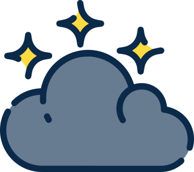 PNG biçiminde bulut simgesi şeffaf arkaplan biçiminde basit, web mobil uygulamaları için uygun minimal düz tasarım kullanıcı arayüzü hava durumu öngörüsü veri depolama ve dijital teknoloji projeleri