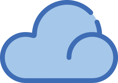 PNG biçiminde bulut simgesi şeffaf arkaplan biçiminde basit, web mobil uygulamaları için uygun minimal düz tasarım kullanıcı arayüzü hava durumu öngörüsü veri depolama ve dijital teknoloji projeleri