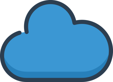 PNG biçiminde bulut simgesi şeffaf arkaplan biçiminde basit, web mobil uygulamaları için uygun minimal düz tasarım kullanıcı arayüzü hava durumu öngörüsü veri depolama ve dijital teknoloji projeleri