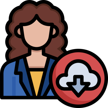 PNG biçiminde bulut simgesi şeffaf arkaplan biçiminde basit, web mobil uygulamaları için uygun minimal düz tasarım kullanıcı arayüzü hava durumu öngörüsü veri depolama ve dijital teknoloji projeleri