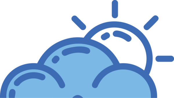 PNG biçiminde bulut simgesi şeffaf arkaplan biçiminde basit, web mobil uygulamaları için uygun minimal düz tasarım kullanıcı arayüzü hava durumu öngörüsü veri depolama ve dijital teknoloji projeleri