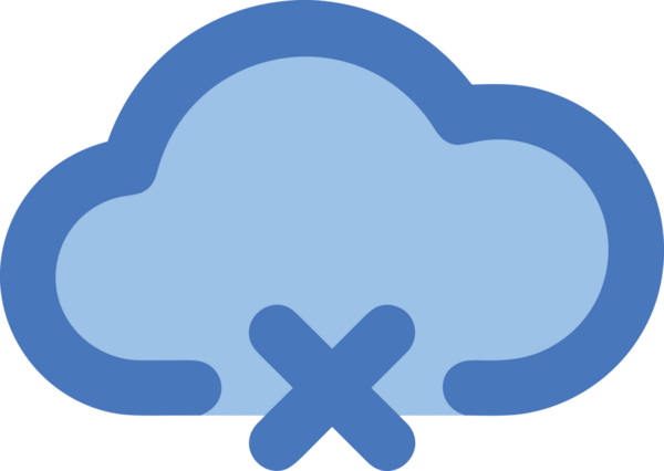 PNG biçiminde bulut simgesi şeffaf arkaplan biçiminde basit, web mobil uygulamaları için uygun minimal düz tasarım kullanıcı arayüzü hava durumu öngörüsü veri depolama ve dijital teknoloji projeleri