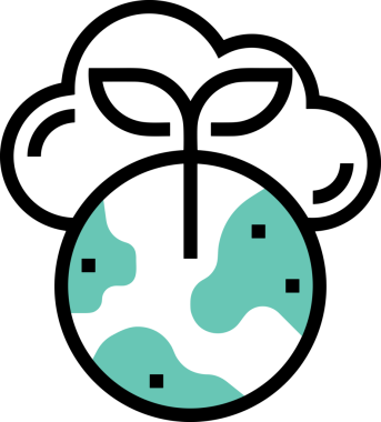 PNG biçiminde bulut simgesi şeffaf arkaplan biçiminde basit, web mobil uygulamaları için uygun minimal düz tasarım kullanıcı arayüzü hava durumu öngörüsü veri depolama ve dijital teknoloji projeleri