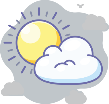 PNG biçiminde bulut simgesi şeffaf arkaplan biçiminde basit, web mobil uygulamaları için uygun minimal düz tasarım kullanıcı arayüzü hava durumu öngörüsü veri depolama ve dijital teknoloji projeleri