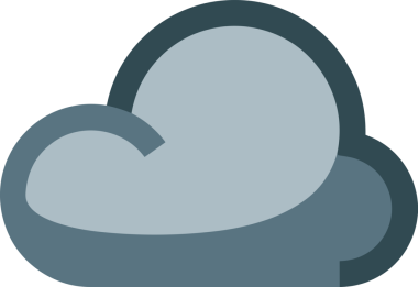 PNG biçiminde bulut simgesi şeffaf arkaplan biçiminde basit, web mobil uygulamaları için uygun minimal düz tasarım kullanıcı arayüzü hava durumu öngörüsü veri depolama ve dijital teknoloji projeleri