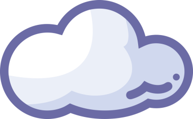 PNG biçiminde bulut simgesi şeffaf arkaplan biçiminde basit, web mobil uygulamaları için uygun minimal düz tasarım kullanıcı arayüzü hava durumu öngörüsü veri depolama ve dijital teknoloji projeleri