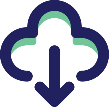 PNG biçiminde bulut simgesi şeffaf arkaplan biçiminde basit, web mobil uygulamaları için uygun minimal düz tasarım kullanıcı arayüzü hava durumu öngörüsü veri depolama ve dijital teknoloji projeleri