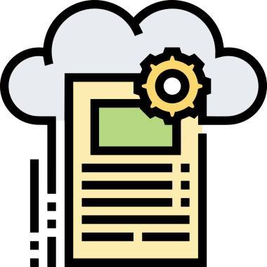PNG biçiminde bulut simgesi şeffaf arkaplan biçiminde basit, web mobil uygulamaları için uygun minimal düz tasarım kullanıcı arayüzü hava durumu öngörüsü veri depolama ve dijital teknoloji projeleri