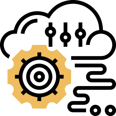 PNG biçiminde bulut simgesi şeffaf arkaplan biçiminde basit, web mobil uygulamaları için uygun minimal düz tasarım kullanıcı arayüzü hava durumu öngörüsü veri depolama ve dijital teknoloji projeleri