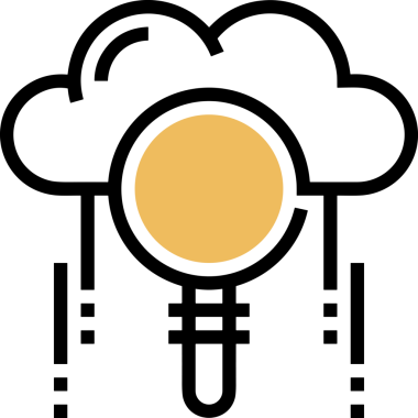 PNG biçiminde bulut simgesi şeffaf arkaplan biçiminde basit, web mobil uygulamaları için uygun minimal düz tasarım kullanıcı arayüzü hava durumu öngörüsü veri depolama ve dijital teknoloji projeleri
