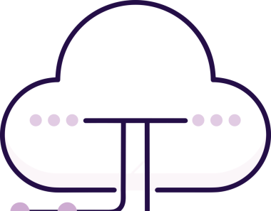 PNG biçiminde bulut simgesi şeffaf arkaplan biçiminde basit, web mobil uygulamaları için uygun minimal düz tasarım kullanıcı arayüzü hava durumu öngörüsü veri depolama ve dijital teknoloji projeleri