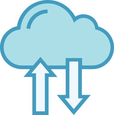 PNG biçiminde bulut simgesi şeffaf arkaplan biçiminde basit, web mobil uygulamaları için uygun minimal düz tasarım kullanıcı arayüzü hava durumu öngörüsü veri depolama ve dijital teknoloji projeleri