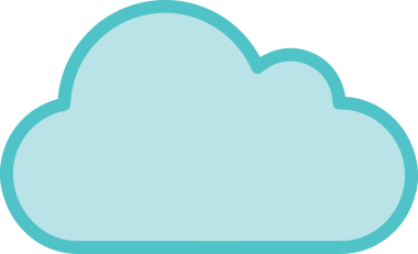 PNG biçiminde bulut simgesi şeffaf arkaplan biçiminde basit, web mobil uygulamaları için uygun minimal düz tasarım kullanıcı arayüzü hava durumu öngörüsü veri depolama ve dijital teknoloji projeleri