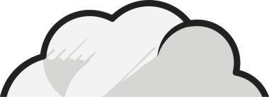 PNG biçiminde bulut simgesi şeffaf arkaplan biçiminde basit, web mobil uygulamaları için uygun minimal düz tasarım kullanıcı arayüzü hava durumu öngörüsü veri depolama ve dijital teknoloji projeleri