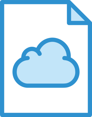 PNG biçiminde bulut simgesi şeffaf arkaplan biçiminde basit, web mobil uygulamaları için uygun minimal düz tasarım kullanıcı arayüzü hava durumu öngörüsü veri depolama ve dijital teknoloji projeleri