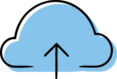 PNG biçiminde bulut simgesi şeffaf arkaplan biçiminde basit, web mobil uygulamaları için uygun minimal düz tasarım kullanıcı arayüzü hava durumu öngörüsü veri depolama ve dijital teknoloji projeleri