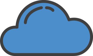 PNG biçiminde bulut simgesi şeffaf arkaplan biçiminde basit, web mobil uygulamaları için uygun minimal düz tasarım kullanıcı arayüzü hava durumu öngörüsü veri depolama ve dijital teknoloji projeleri