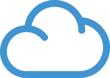 PNG biçiminde bulut simgesi şeffaf arkaplan biçiminde basit, web mobil uygulamaları için uygun minimal düz tasarım kullanıcı arayüzü hava durumu öngörüsü veri depolama ve dijital teknoloji projeleri