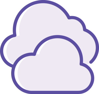 PNG biçiminde bulut simgesi şeffaf arkaplan biçiminde basit, web mobil uygulamaları için uygun minimal düz tasarım kullanıcı arayüzü hava durumu öngörüsü veri depolama ve dijital teknoloji projeleri