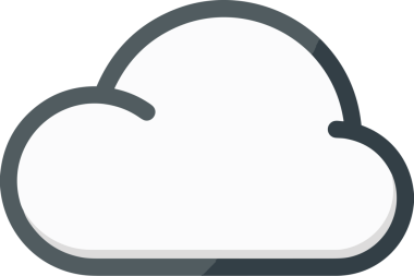 PNG biçiminde bulut simgesi şeffaf arkaplan biçiminde basit, web mobil uygulamaları için uygun minimal düz tasarım kullanıcı arayüzü hava durumu öngörüsü veri depolama ve dijital teknoloji projeleri