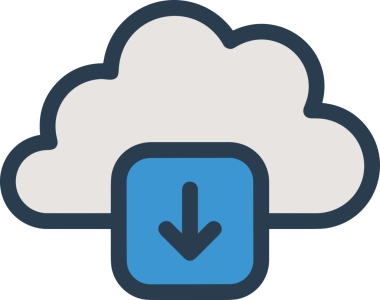 PNG biçiminde bulut simgesi şeffaf arkaplan biçiminde basit, web mobil uygulamaları için uygun minimal düz tasarım kullanıcı arayüzü hava durumu öngörüsü veri depolama ve dijital teknoloji projeleri