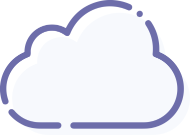 PNG biçiminde bulut simgesi şeffaf arkaplan biçiminde basit, web mobil uygulamaları için uygun minimal düz tasarım kullanıcı arayüzü hava durumu öngörüsü veri depolama ve dijital teknoloji projeleri