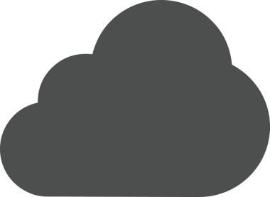 PNG biçiminde bulut simgesi şeffaf arkaplan biçiminde basit, web mobil uygulamaları için uygun minimal düz tasarım kullanıcı arayüzü hava durumu öngörüsü veri depolama ve dijital teknoloji projeleri