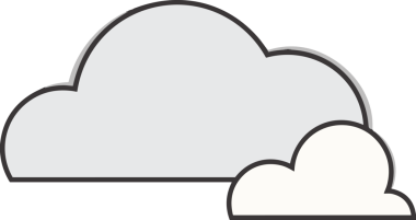 PNG biçiminde bulut simgesi şeffaf arkaplan biçiminde basit, web mobil uygulamaları için uygun minimal düz tasarım kullanıcı arayüzü hava durumu öngörüsü veri depolama ve dijital teknoloji projeleri