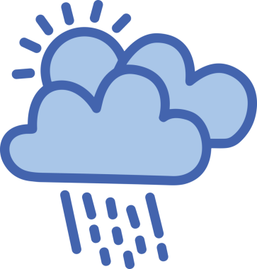 PNG biçiminde bulut simgesi şeffaf arkaplan biçiminde basit, web mobil uygulamaları için uygun minimal düz tasarım kullanıcı arayüzü hava durumu öngörüsü veri depolama ve dijital teknoloji projeleri