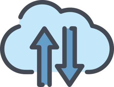 PNG biçiminde bulut simgesi şeffaf arkaplan biçiminde basit, web mobil uygulamaları için uygun minimal düz tasarım kullanıcı arayüzü hava durumu öngörüsü veri depolama ve dijital teknoloji projeleri