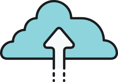 PNG biçiminde bulut simgesi şeffaf arkaplan biçiminde basit, web mobil uygulamaları için uygun minimal düz tasarım kullanıcı arayüzü hava durumu öngörüsü veri depolama ve dijital teknoloji projeleri