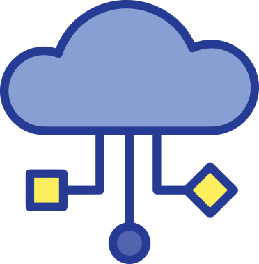 PNG biçiminde bulut simgesi şeffaf arkaplan biçiminde basit, web mobil uygulamaları için uygun minimal düz tasarım kullanıcı arayüzü hava durumu öngörüsü veri depolama ve dijital teknoloji projeleri