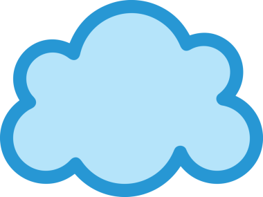 PNG biçiminde bulut simgesi şeffaf arkaplan biçiminde basit, web mobil uygulamaları için uygun minimal düz tasarım kullanıcı arayüzü hava durumu öngörüsü veri depolama ve dijital teknoloji projeleri